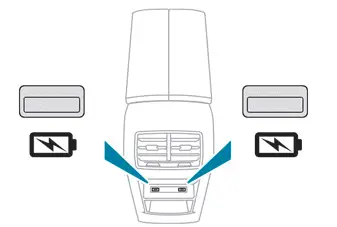 Peugeot 308: Prises USB