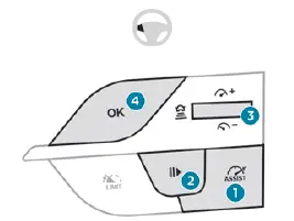 Peugeot 308: Commandes au volant